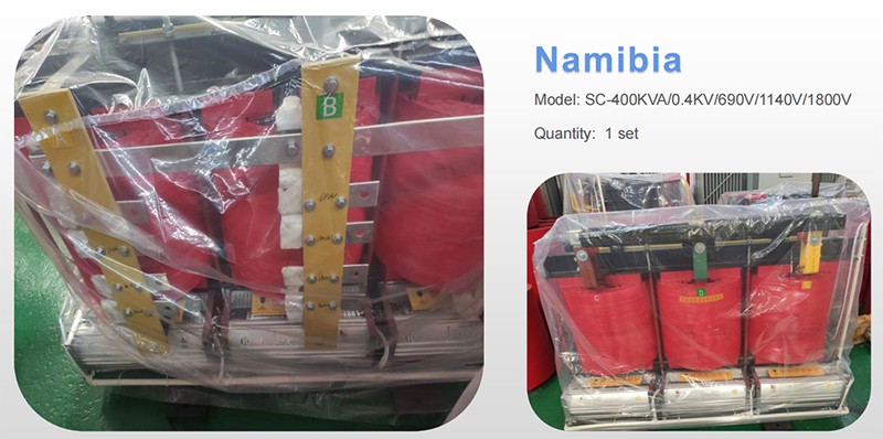 dry type transformer for Namibia customer