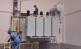 تم تركيب محول بقدرة 12500 كيلو فولت أمبير ومحول بقدرة 8000 كيلو فولت أمبير